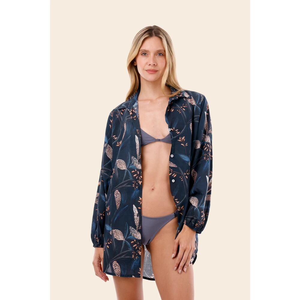 Malai Wild Folliage Akumal Shirt NWT SIZE M/L